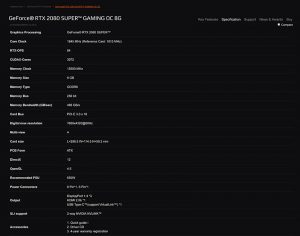 GeForce® RTX  SUPER™ GAMING OC G   Graphics Card GIGABYTE Global Page