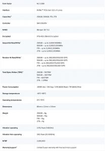 KC Solid State Drive SSD M